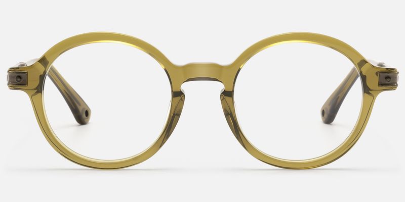 Lennon - Round Brown Eyeglasses