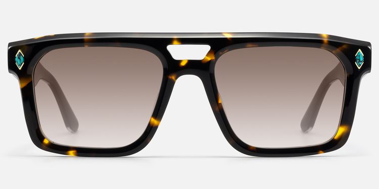 Bastion - Tortoise Gradient Sunglasses by Vooglam