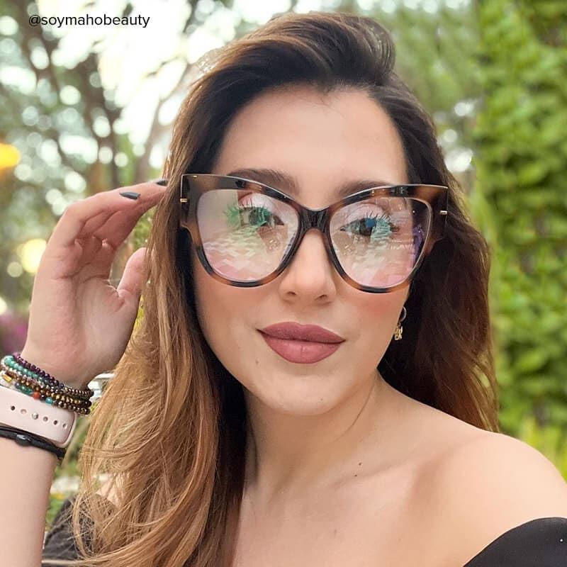 Elektra - Cat Eye Tortoise Eyeglasses - 9