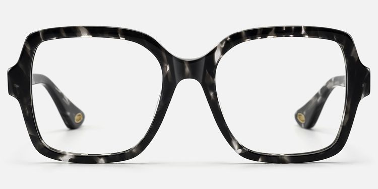 Meridian - Statement Square Black Eyeglasses by Vooglam