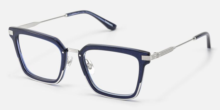 Kassel - Urban Modular Navy Blue Glasses by Vooglam
