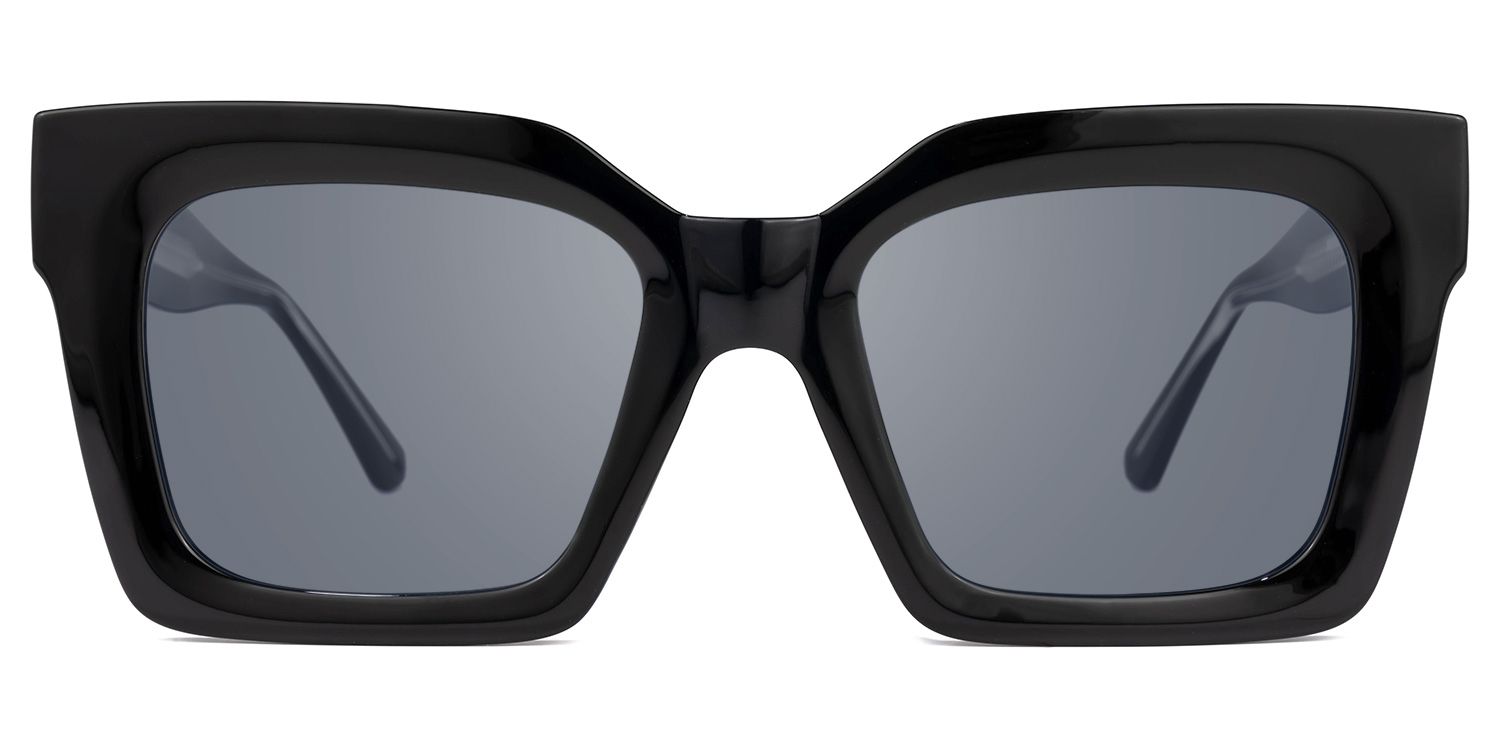 Pacheco - Oversized Black Square Sunglasses by Vooglam Product Details 1