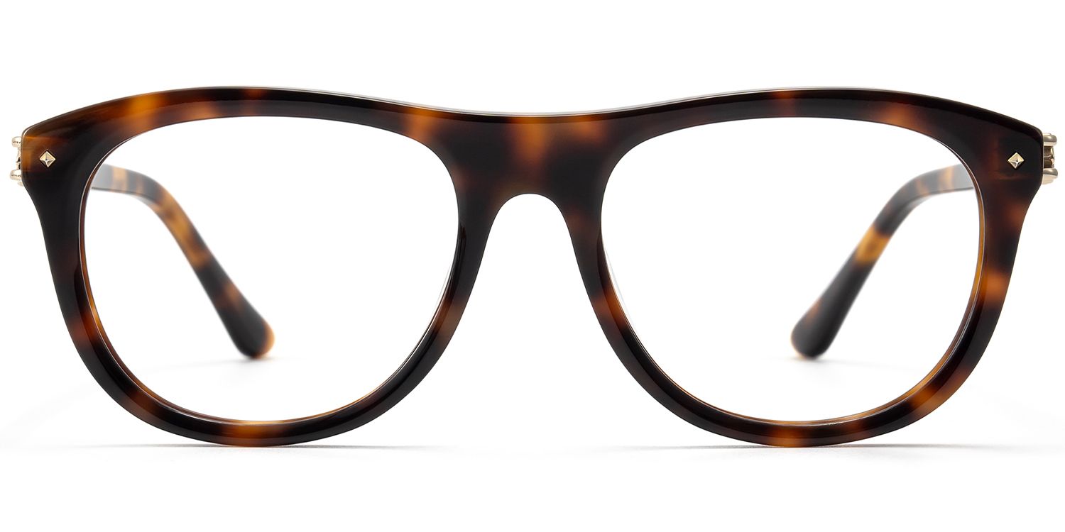 O'Keeffe - Retro Aviator Tortoise Eyeglasses by Vooglam Product Details 1