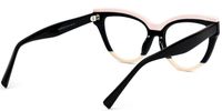 Dalila - Cat Eye Black Eyeglasses | Vooglam Side View