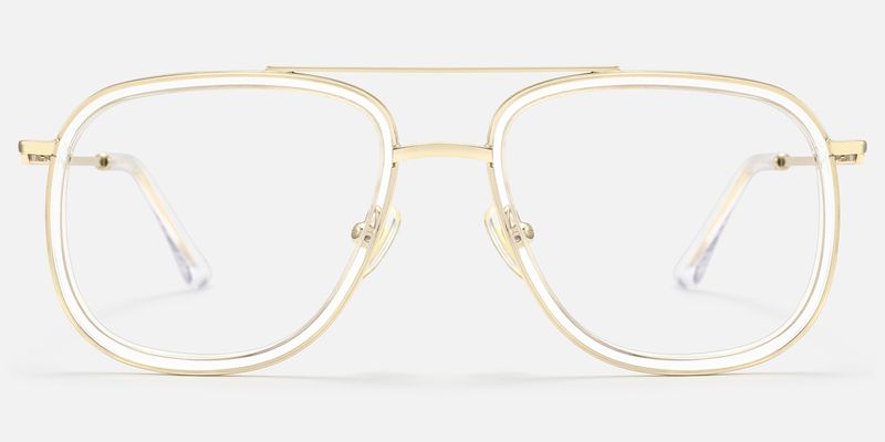 Breeze - Aviator Transparent Eyeglasses by Vooglam