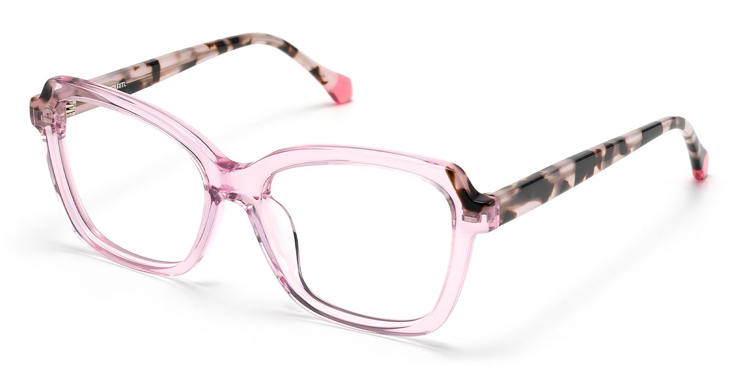 Opus - Butterfly Pink Eyeglasses by Vooglam - Front View