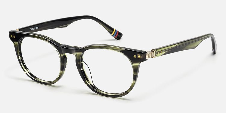 Vintel - Rectangle Green Eyeglasses by Vooglam