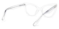 Veromca - Cat Eye Crystal Clear Eyeglasses | Vooglam Side View