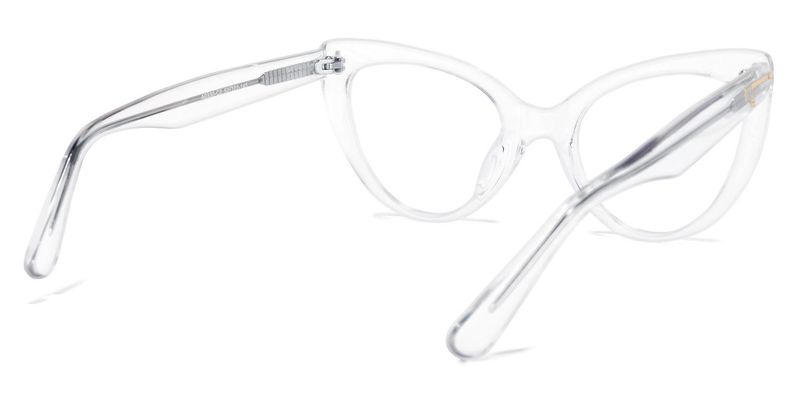 Veromca - Cat Eye Crystal Clear Eyeglasses - 3