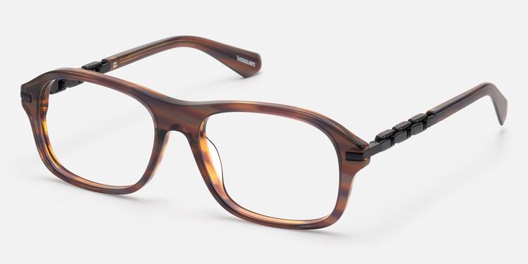 Albini - Retro Red Brown Horn Chain Navigators by Vooglam