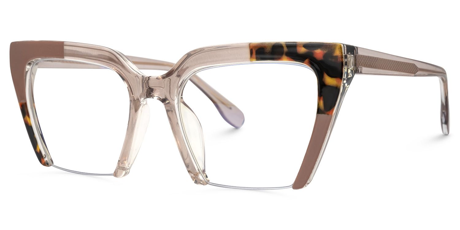 Danyale - Square Brown/Tortoise Eyeglasses from Vooglam. A fashionable frame with great quality and an affordable price.