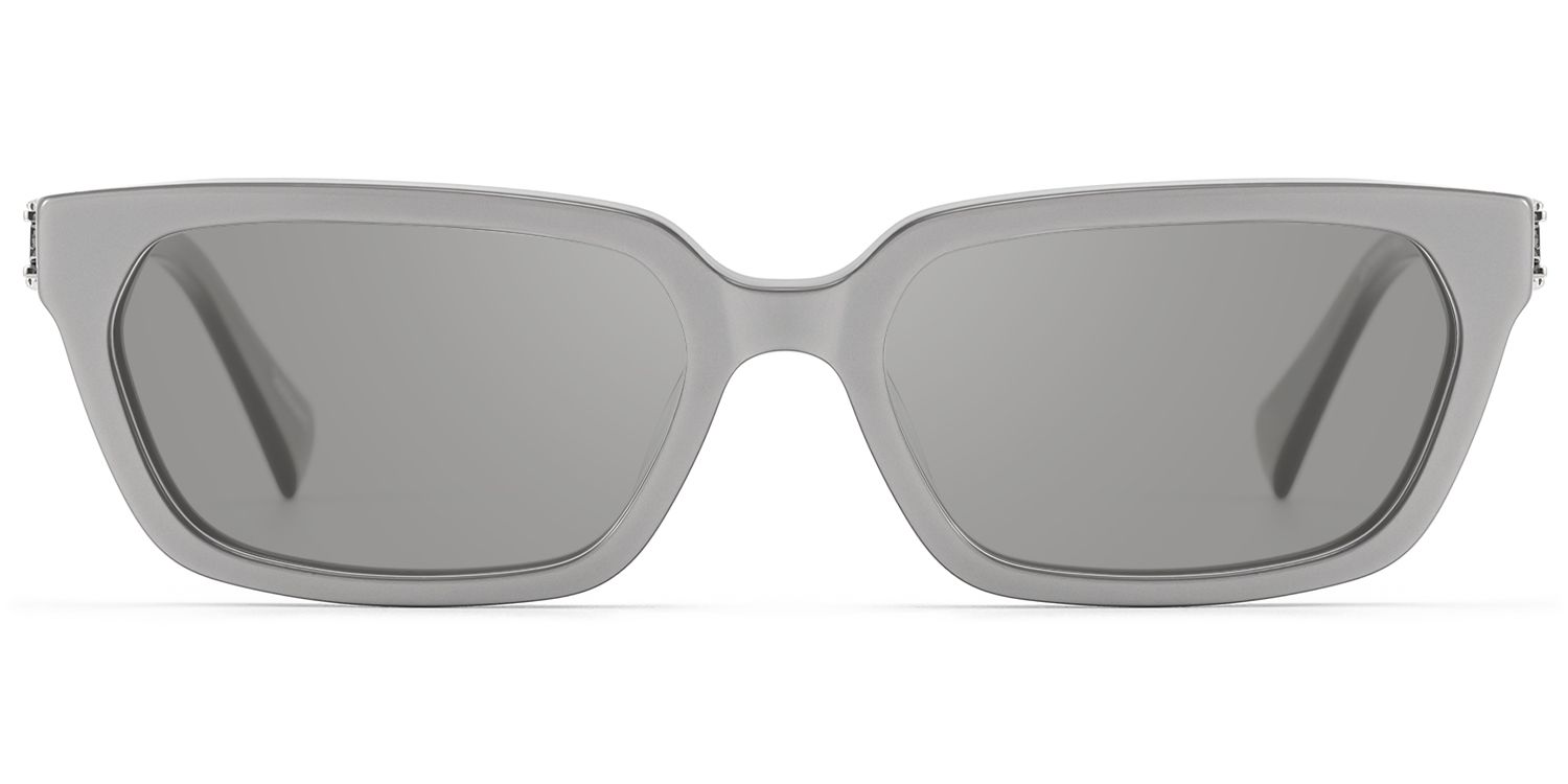 Scarpa - Pearlescent Silver Double Wire Sunglasses by Vooglam Product Details 1