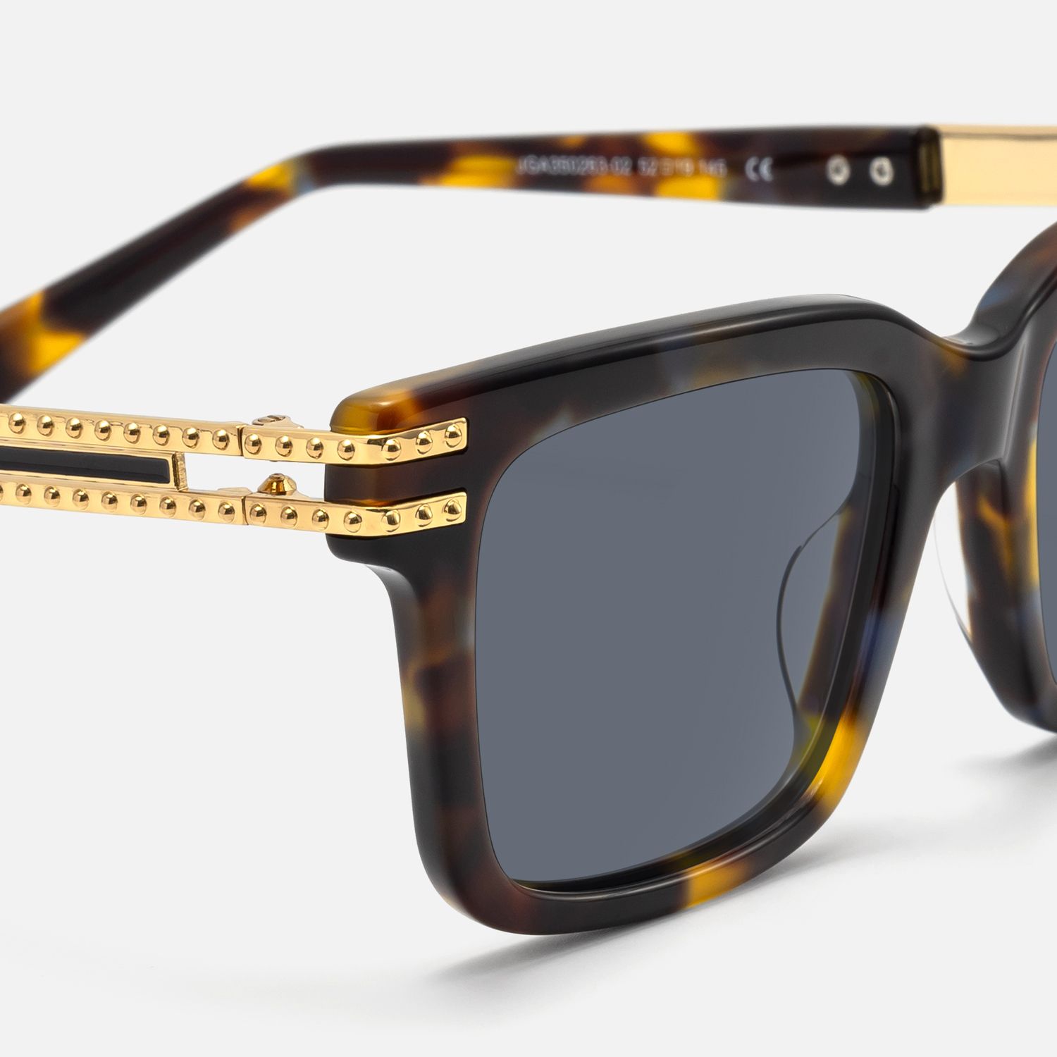 Anansi - Tortoise Rectangle Sunglasses by Vooglam - Design Details