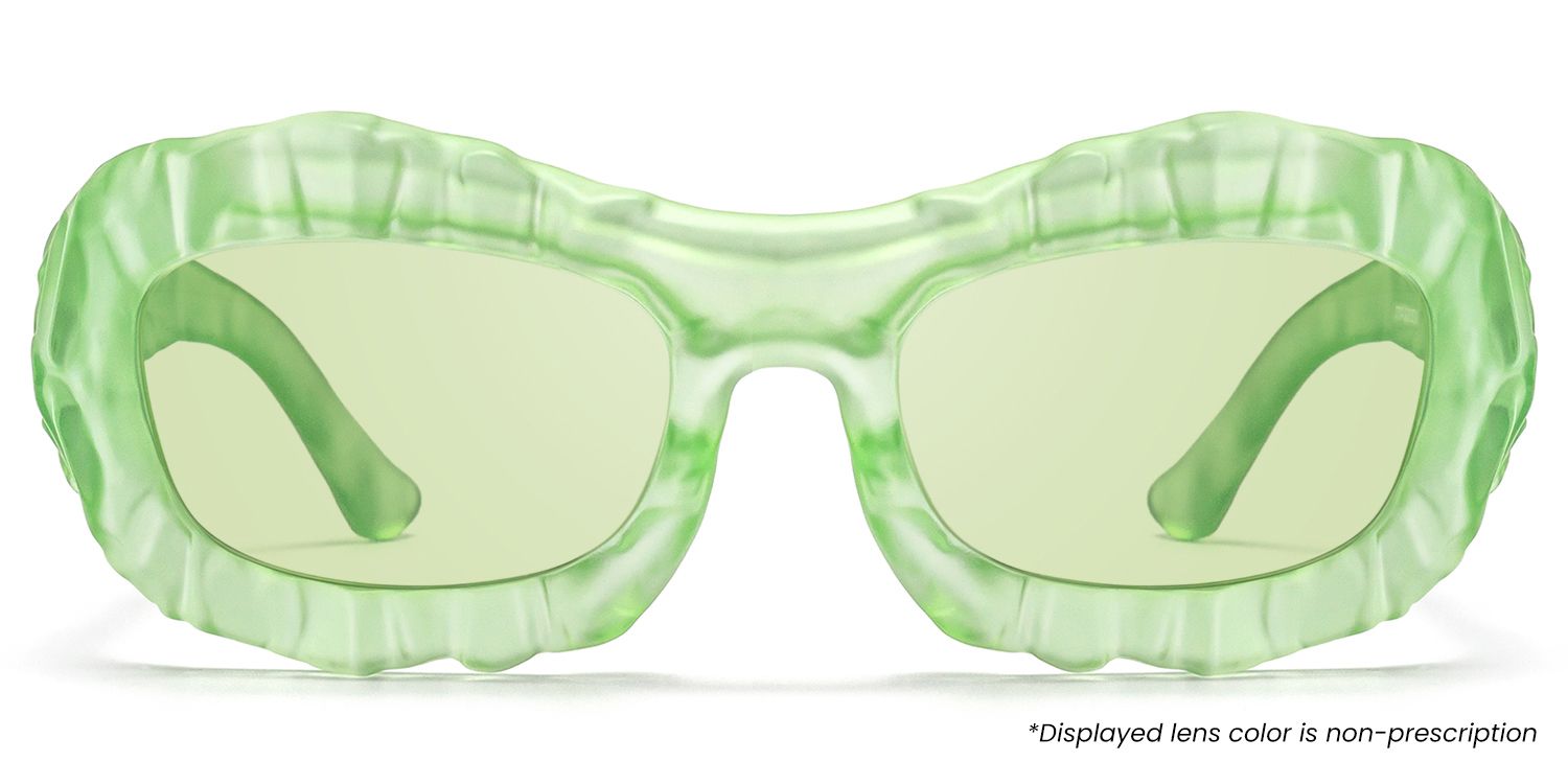 The Geologist - Green Tint Transparent Sunglasses by Vooglam Product Details 1