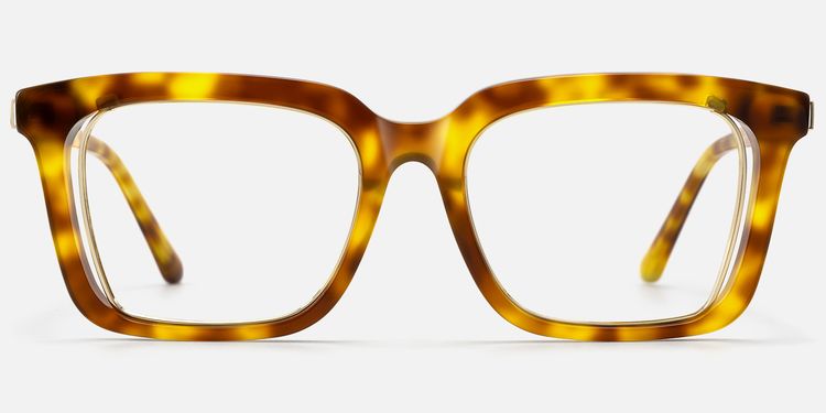 Chaparral - Desert Punk Rectangle Tortoise Glasses by Vooglam
