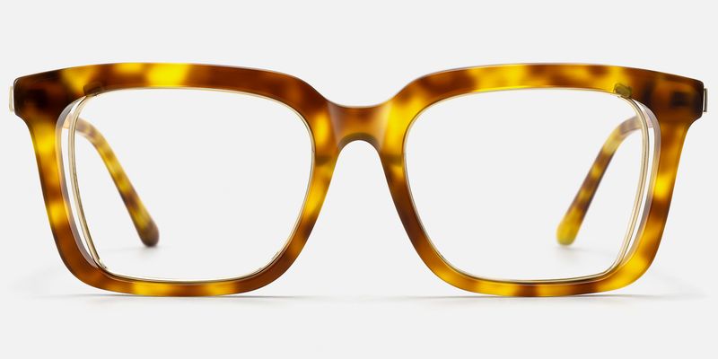 Chaparral - Desert Punk Rectangle Tortoise Glasses by Vooglam