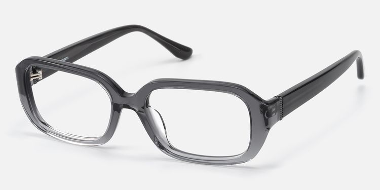 Mies - Gradient Gray Glasses with with Screw Deco by Vooglam