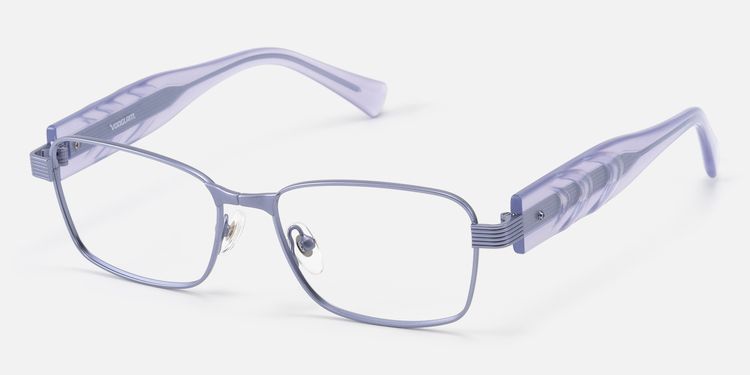 Toyo - Matte Purple Pearlescent Acetate Glasses by Vooglam