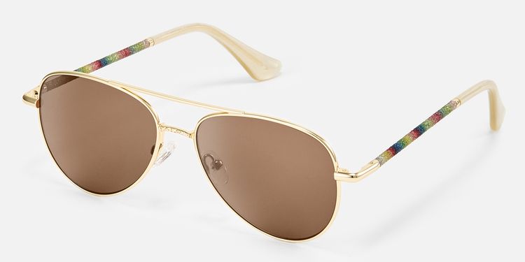 Joni - Aviator Gold Sunglasses by Vooglam