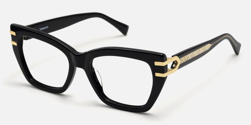 Warrior - Butterfly Black Eyeglasses by Vooglam