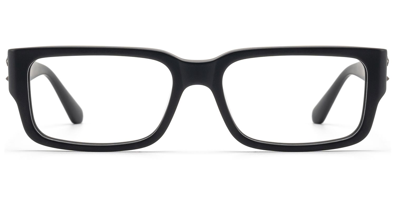 Drexen - Matte Black Acetate Rectangle Frames by Vooglam Product Details 1