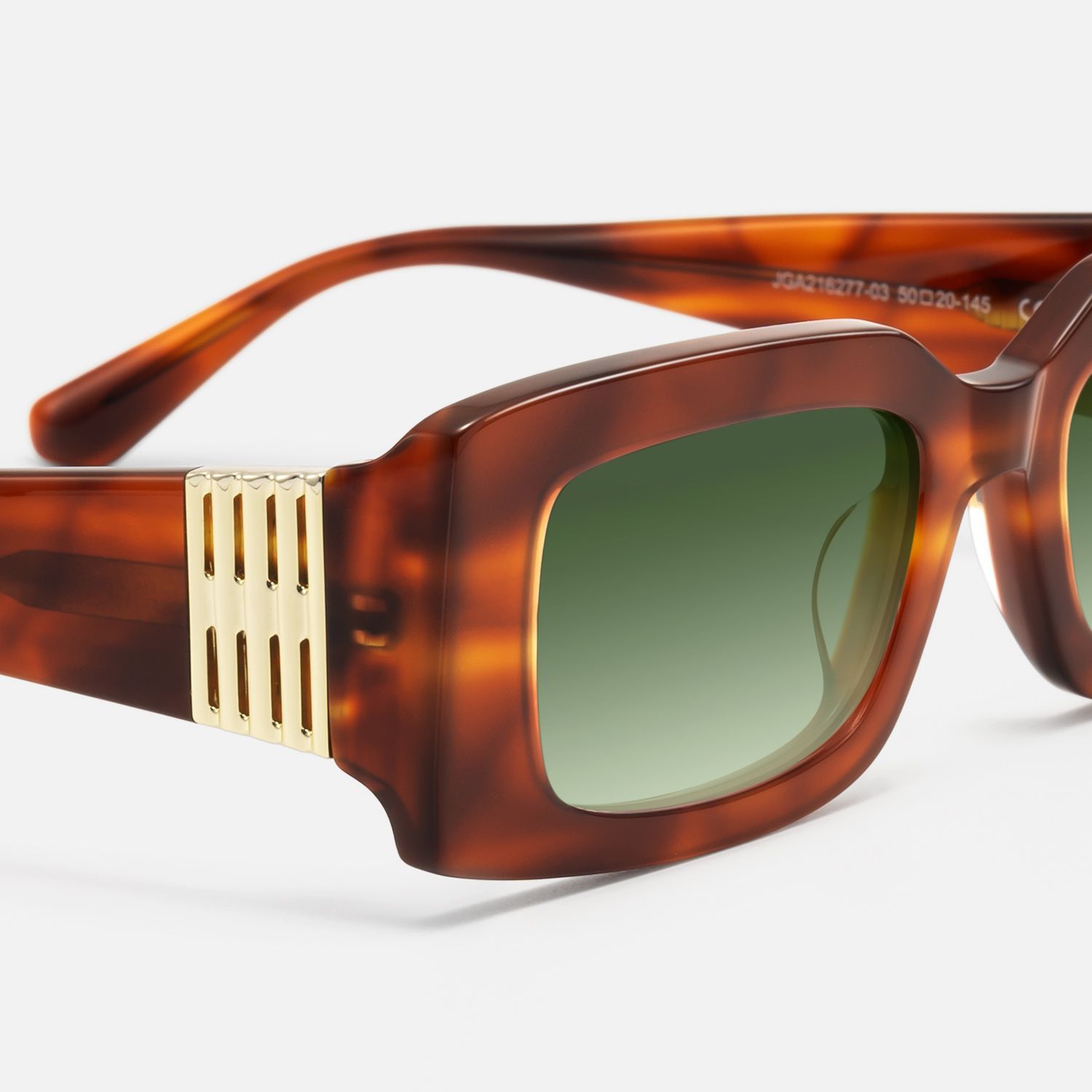 Aurelia - Red Tortoise Gradient Sunglasses by Vooglam - Design Details