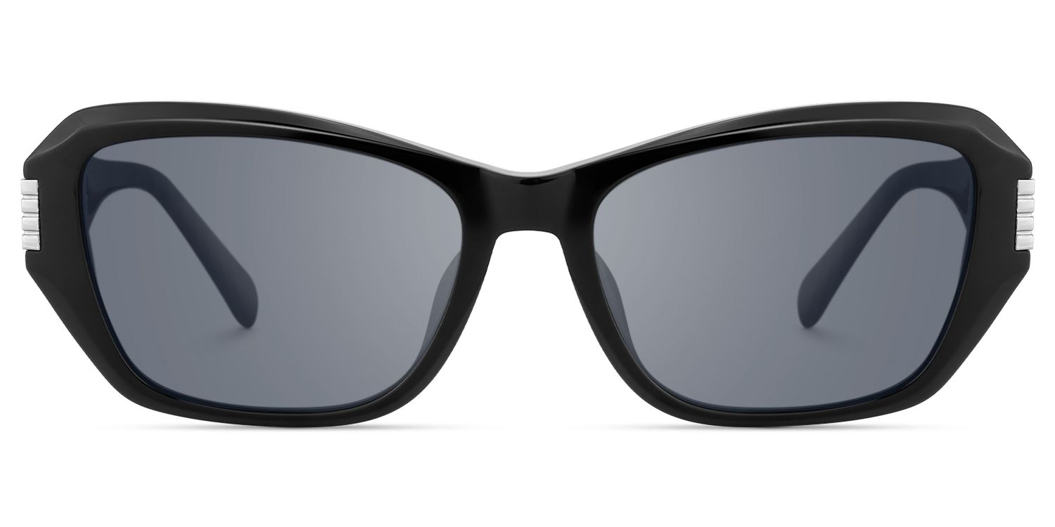 Flicker - Geometric Black Sunglasses by Vooglam Product Details 1