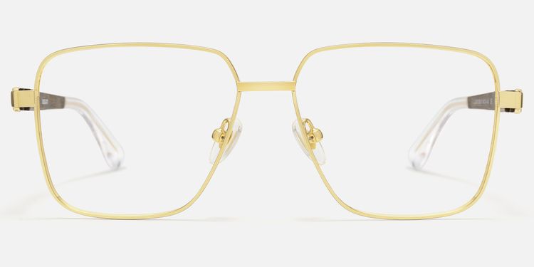 Griot - Square Gold Eyeglasses by Vooglam