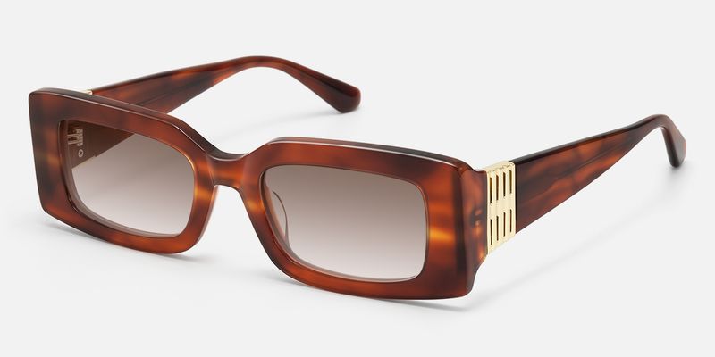 Rahma - Rectangle Multicolor Sunglasses