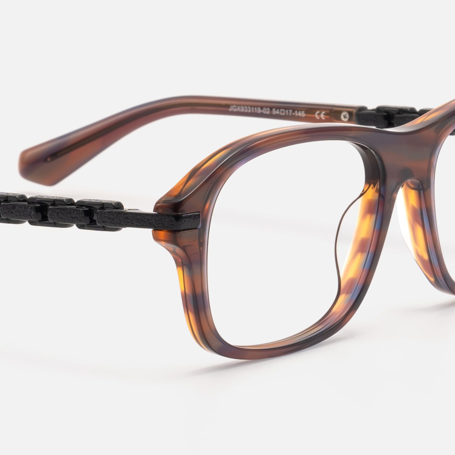 Albini - Retro Red Brown Horn Chain Navigators by Vooglam - Design Details