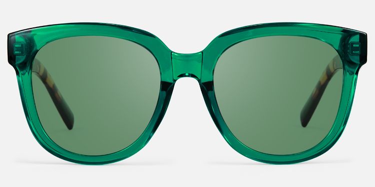 Vernetta - Green Tortoise Transparent Shades by Vooglam