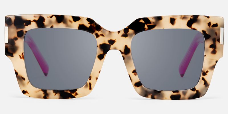 Vaeda - Bold Square Tortoise Sunglasses by Vooglam