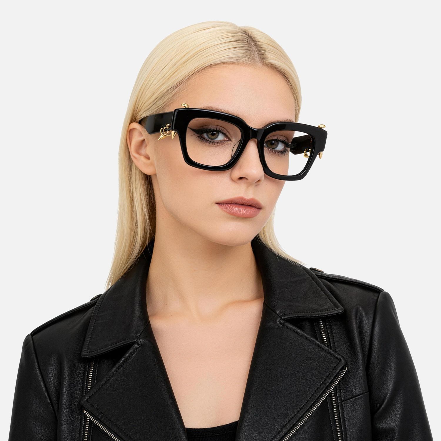 Brand Story: Behind the design of Sabrina - Black Glasses With Gold Punk Pierce by Vooglam