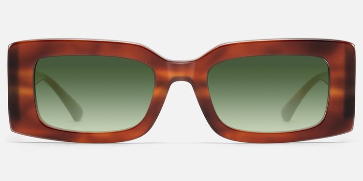 Aurelia - Red Tortoise Gradient Sunglasses by Vooglam