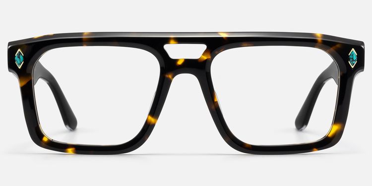 Bastion - Tortoise Aviator Glasses by Vooglam