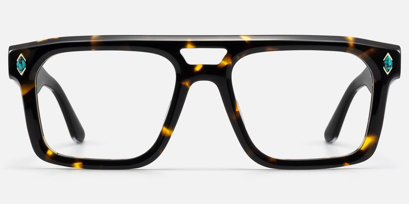 Bastion - Tortoise Aviator Glasses by Vooglam