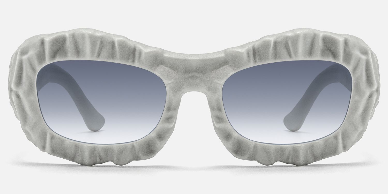 The Geologist - Gray Marble Sunglasses by Vooglam - Angle View