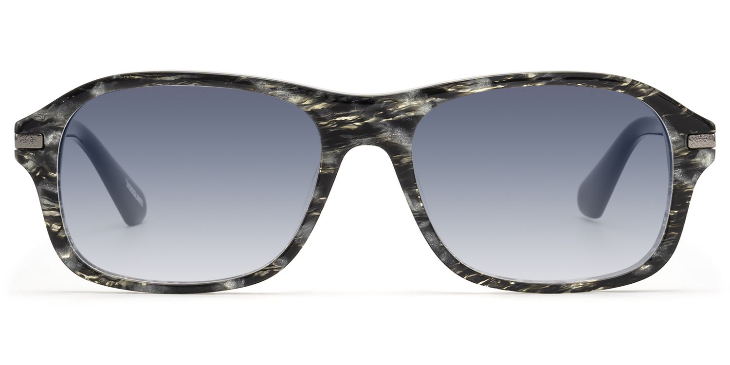 Albini - Black Marble Gunmetal Gradient Shades by Vooglam Product Details 1