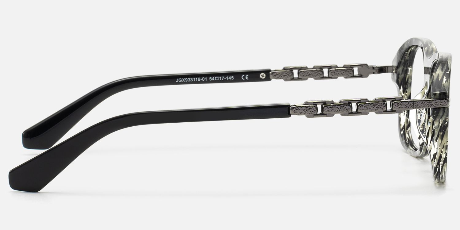 Albini - Black Marble Gunmetal Chain Navigator by Vooglam - Side View