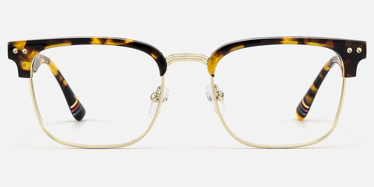 Preppy - Rectangle Tortoise Eyeglasses by Vooglam
