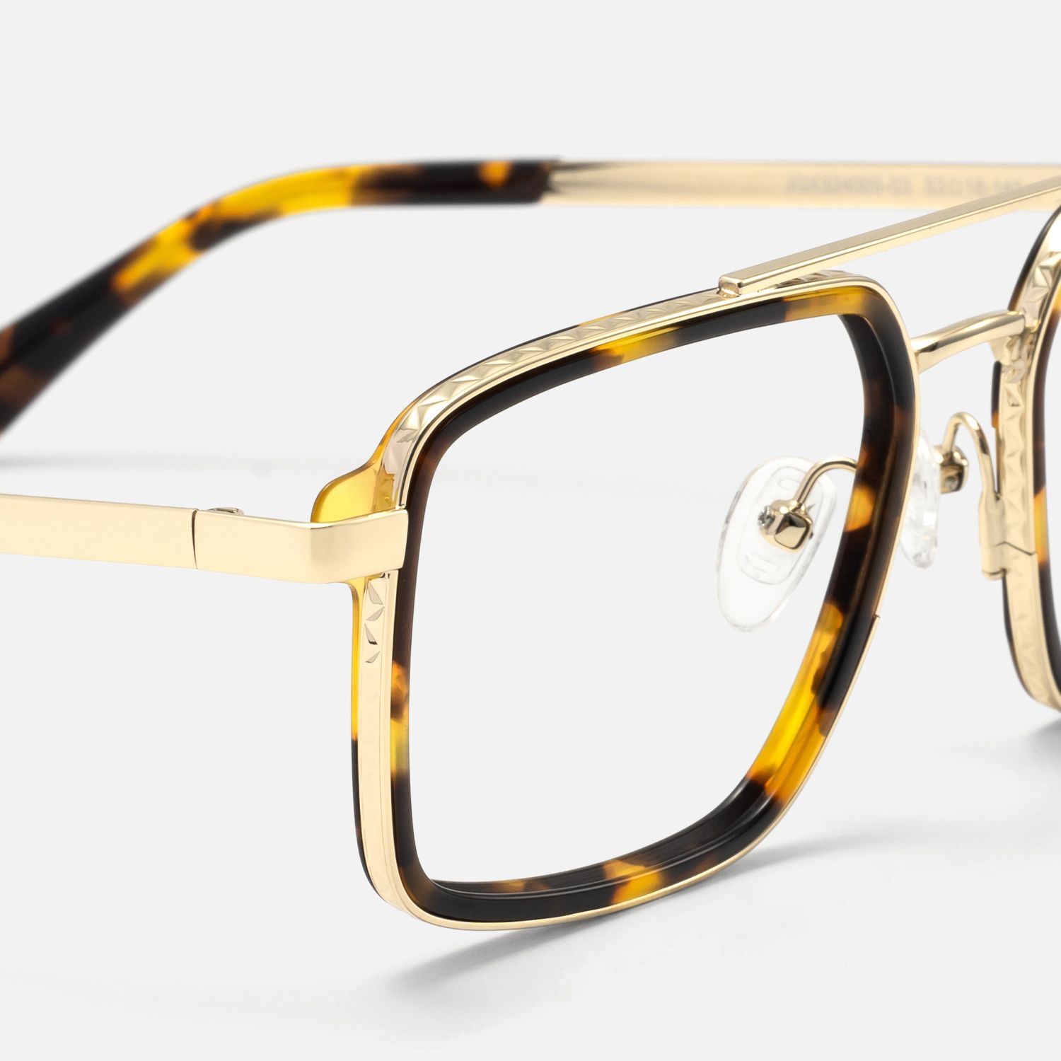 Navigator - Aviator Tortoise Eyeglasses by Vooglam - Design Details