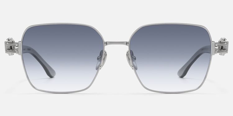 The Architect - Silver Gradient Gray Sunglasses by Vooglam