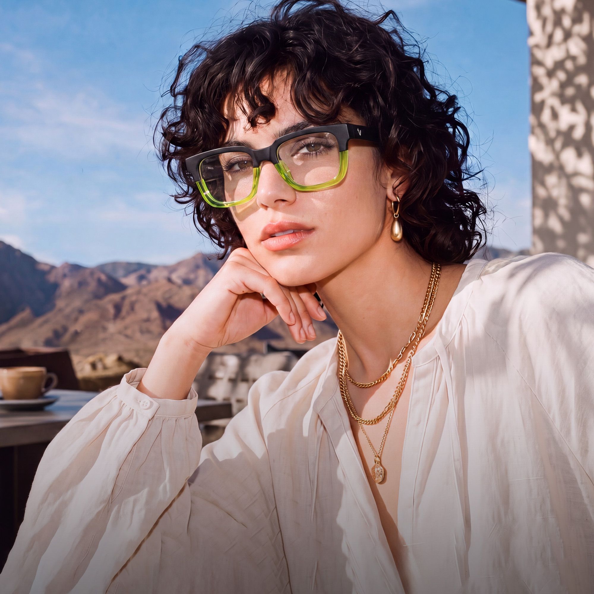 Brand Story: Behind the design of Strobe - Neon Green Matte Black Rectangle Glasses by Vooglam