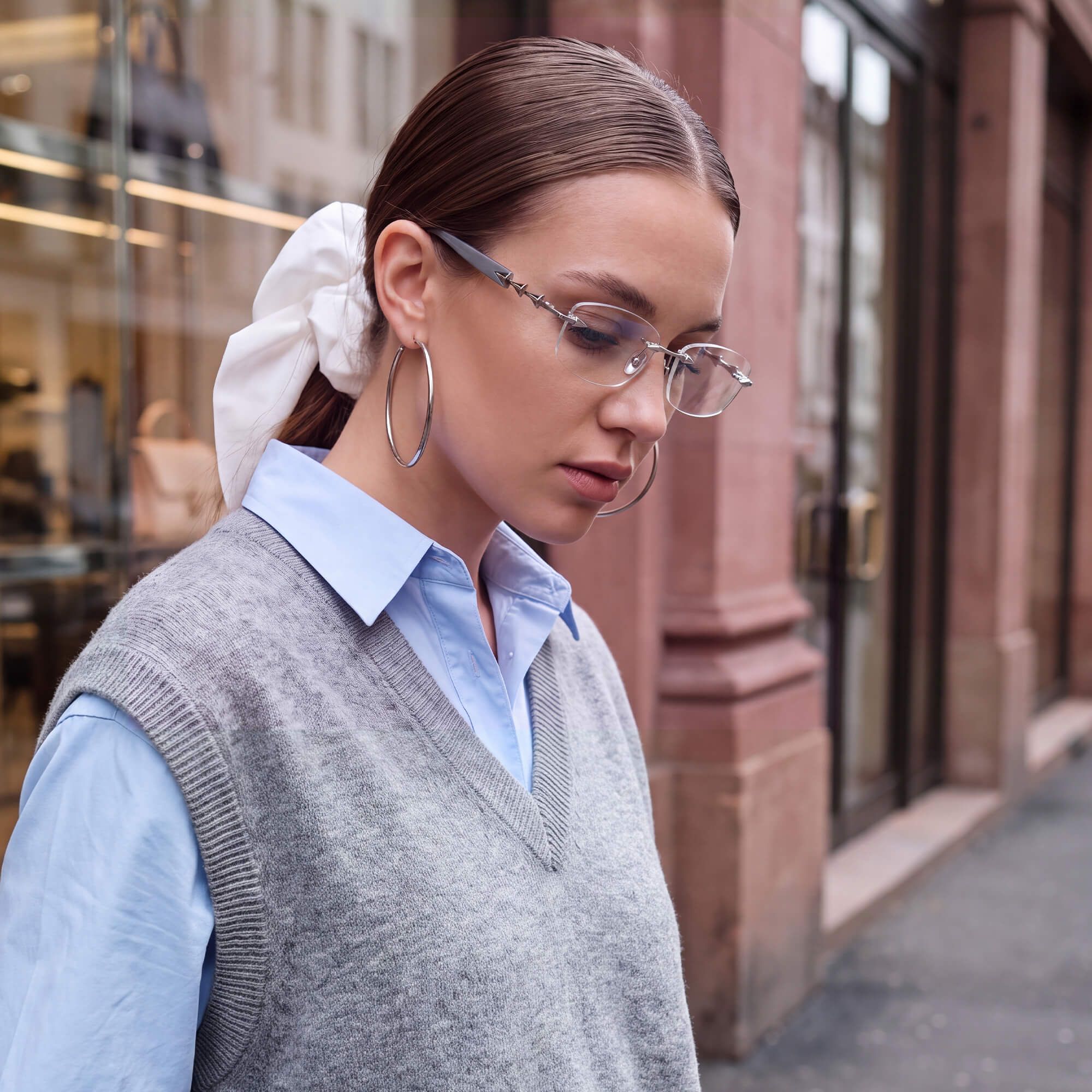 Brand Story: Behind the design of Fracture - Silver Grey Rimless Spike Glasses by Vooglam