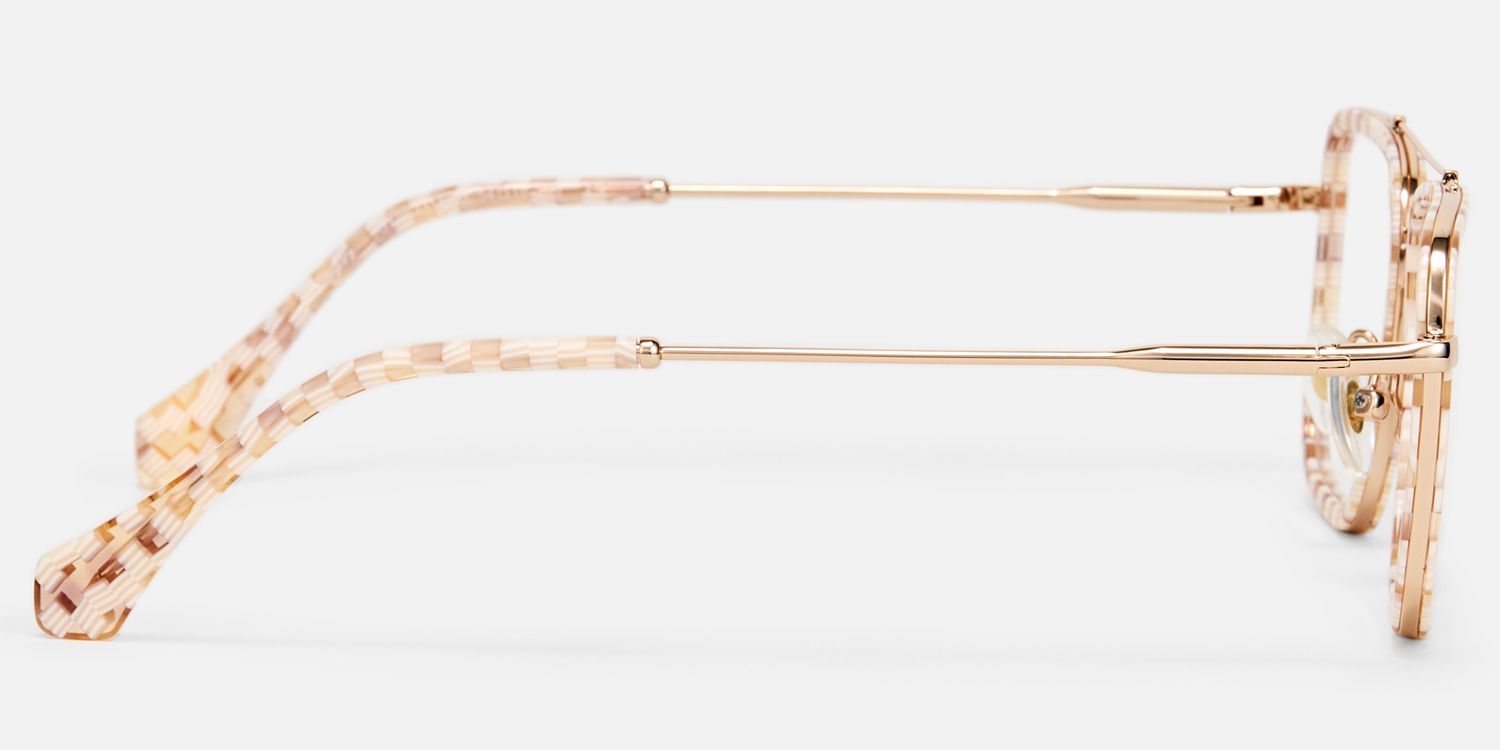 Isla - Aviator Pattern Eyeglasses by Vooglam - Side View