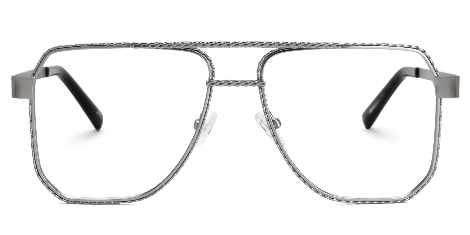 Fidelina - Aviator Silver Eyeglasses by Vooglam Product Details 1