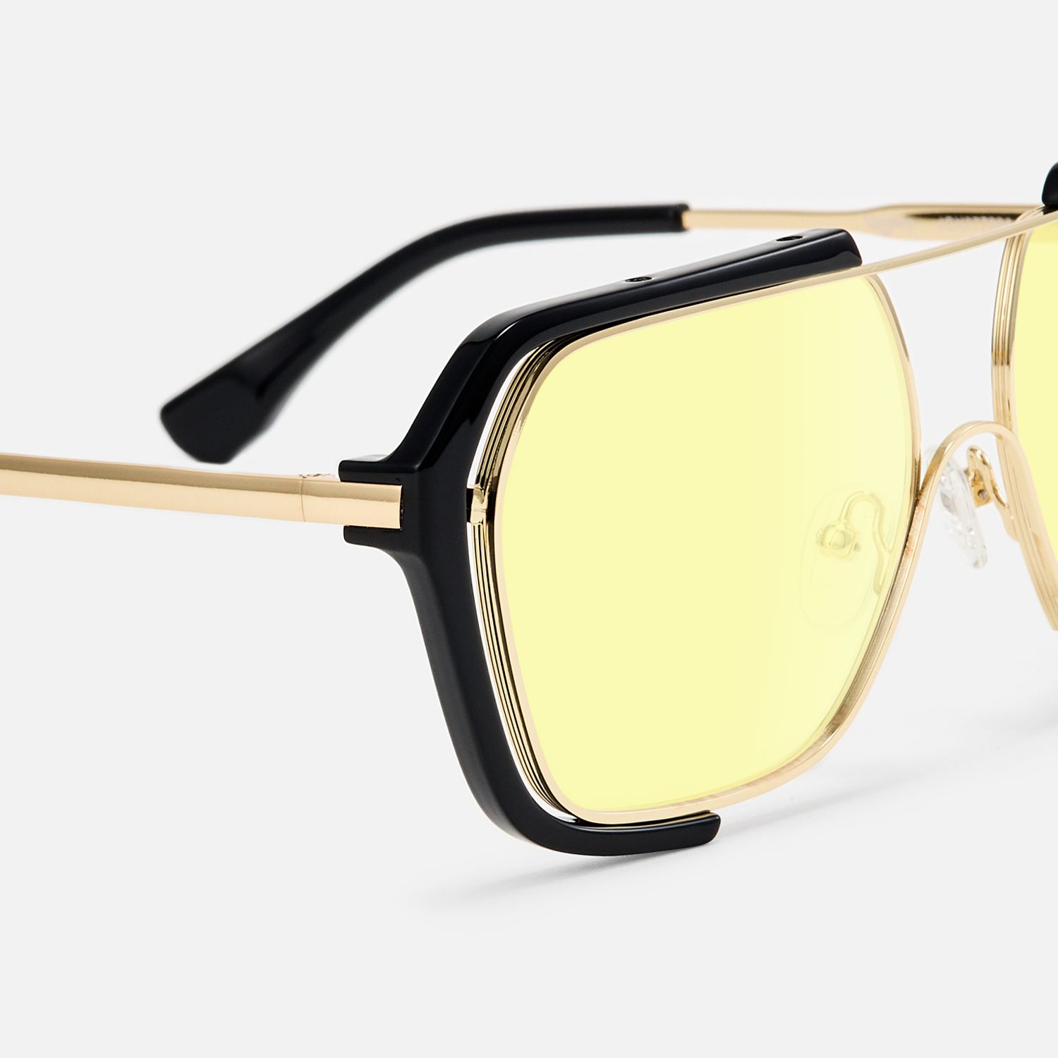 Porsha - Double Bridge Aviator Sunglasses by Vooglam - Design Details