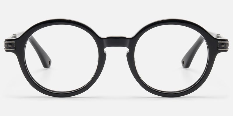 Lennon - Round Black Eyeglasses