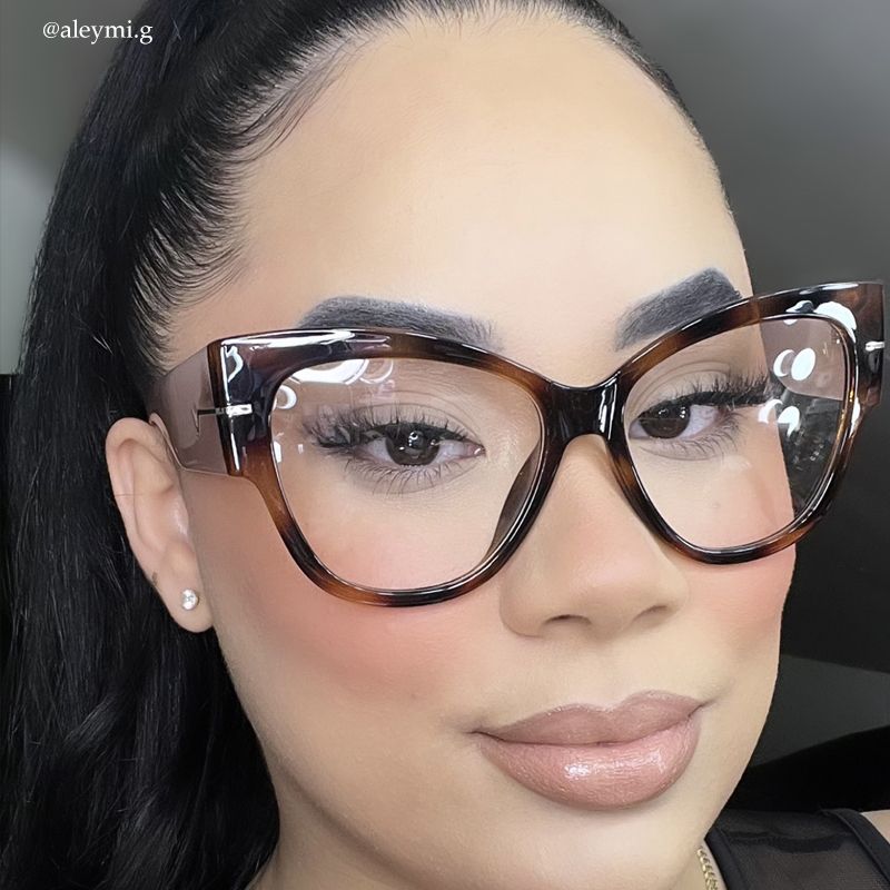 Elektra - Cat Eye Tortoise Eyeglasses - 10