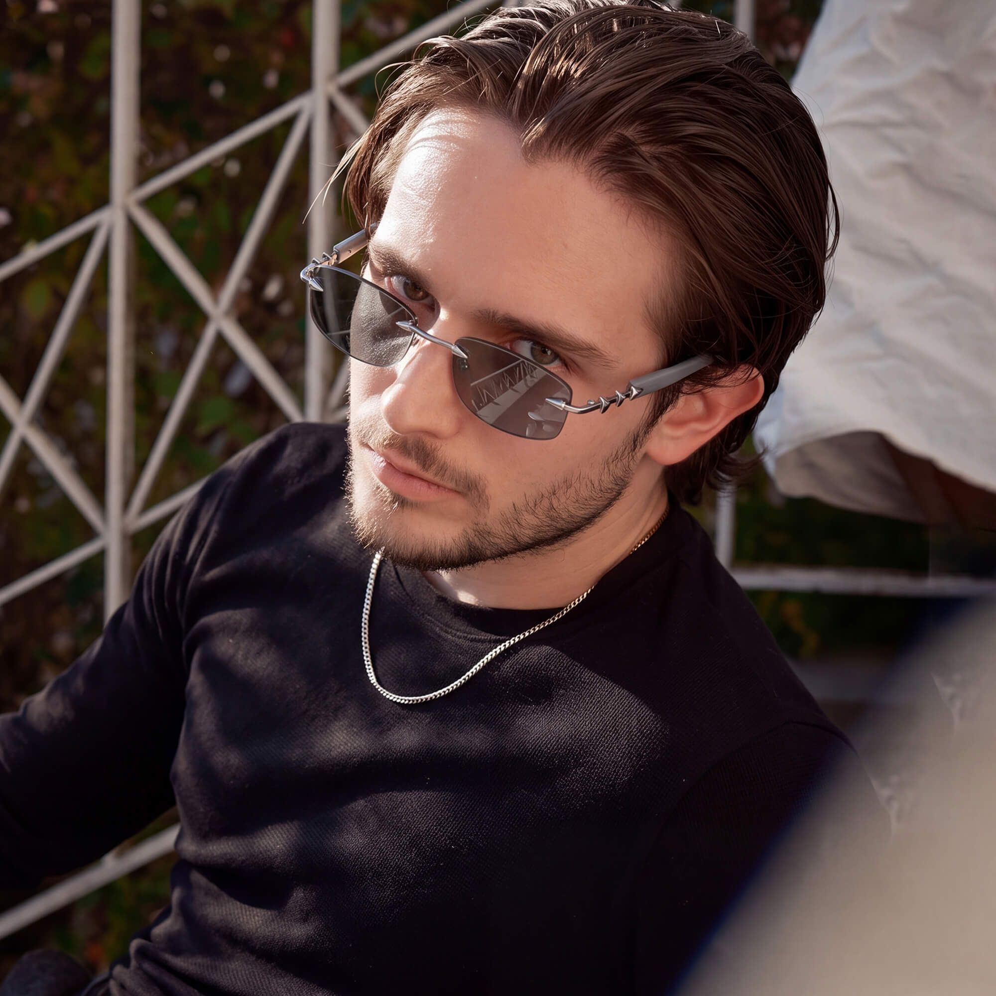 Brand Story: Behind the design of Fracture - Light Grey Tint Rimless Sunglasses by Vooglam